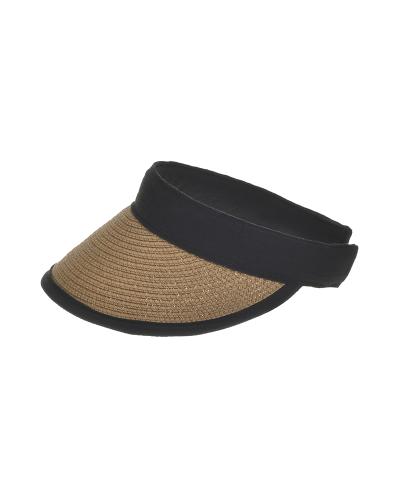 Καπέλο Ψάθινο Καφέ-Μαύρο ble 24x19x10εκ. 5-49-151-0387 (Υλικό: Ψάθινο, Χρώμα: Μαύρο) - ble - 5-49-151-0387