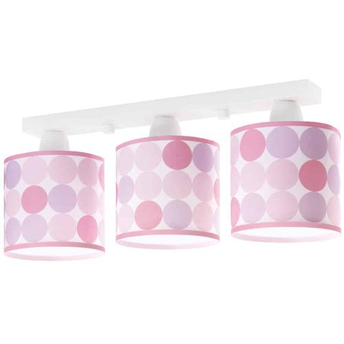 Φωτιστικό Οροφής 3Φωτο Colors Pink 50x14x20,5εκ. ANGO 62003S (Υλικό: Πολυπροπυλένιο, Χρώμα: Ροζ) - ango - ANGO_62003S