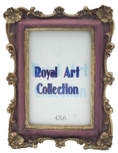 Κορνίζα Αντικέ Πολυεστερική Σάπιο Μήλο-Χρυσή Royal Art 10x15εκ. YUA2/57/46BG (Χρώμα: Σάπιο Μήλο , Υλικό: Πολυεστερικό) - Royal Art Collection - YUA2/57/46BG