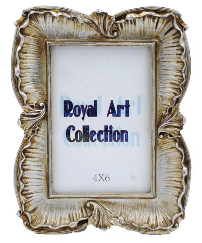 Κορνίζα Χειροποίητη Αντικέ Πολυεστερική Πατίνα Ασημί Royal Art 13x18εκ. YUA129/57SL (Χρώμα: Ασημί , Υλικό: Πολυεστερικό) - Royal Art Collection - YUA129/57SL