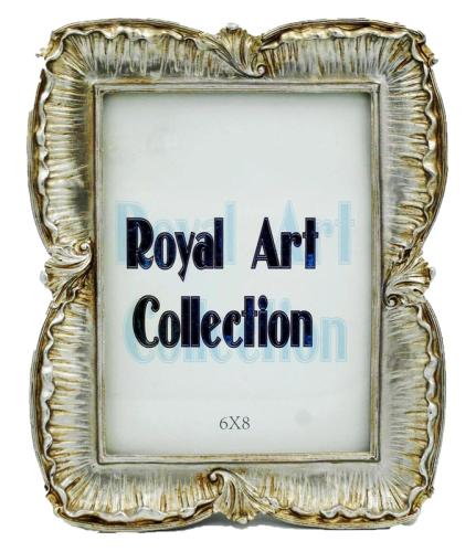 Κορνίζα Χειροποίητη Αντικέ Πολυεστερική Πατίνα Ασημί Royal Art 15x20εκ. YUA129/68SL (Χρώμα: Ασημί , Υλικό: Πολυεστερικό) - Royal Art Collection - YUA129/68SL