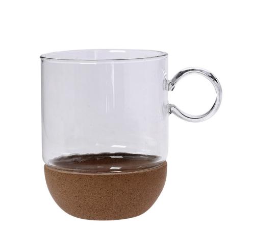 Κούπα Γυάλινη Με Βάση Φελλού 310ml Cork Glass CRYSPO TRIO 10.011.25 (Υλικό: Γυαλί, Χρώμα: Διάφανο ) - CRYSPO TRIO - 10.011.25