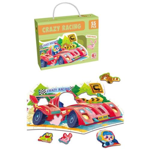 Παζλ Πατώματος 55τμχ Φόρμουλα Crazy Racing Σε Κουτί 23x6x18εκ. Toy Markt 69-1851 - Toy Markt - 69-1851
