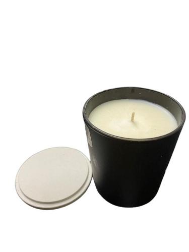 Κερί Αρωματικό Σόγιας Σε Μαύρο Ποτήρι Με Καπάκι 7x9εκ. Fresh Cotton 24119 (Χρώμα: Μαύρο) - 24home.gr - 24119