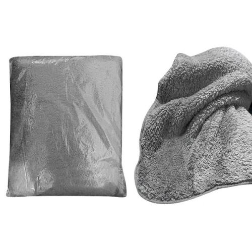 Κουβέρτα Καναπέ Fur Polyester Grey 200x150εκ. Homie 80-387 (Ύφασμα: Polyester, Χρώμα: Γκρι) - Homie - 80-387