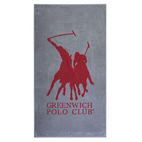 Πετσέτα Θαλάσσης Βαμβακερή 90x170εκ. Essential 3594 Greenwich Polo Club (Ύφασμα: Βαμβάκι 100%, Χρώμα: Γκρι) - Greenwich Polo Club - 267901703594