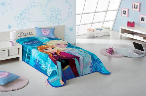 Κουβέρτα Μονή Παιδική Βελουτέ 160x220εκ. Frozen 500 Disney Dimcol (Ύφασμα: Polyester) - Disney - 2420225600650099