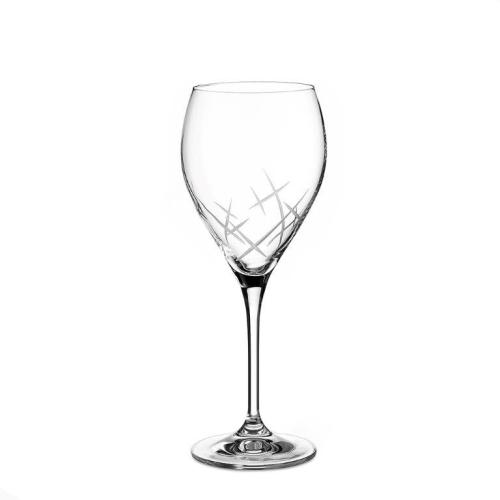 Σετ 6τμχ Ποτήρι Κρασιού Κρυστάλλινο 340ml Lenny 86-2 Capolavoro (Υλικό: Κρύσταλλο, Χρώμα: Διάφανο , Μέγεθος: Κολωνάτο) - Capolavoro - 86-2