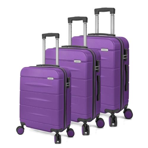 Βαλίτσες Σετ 3τμχ Πολυπροπυλενίου benzi ΒΖ5695/3 Purple (Υλικό: Πολυπροπυλένιο, Χρώμα: Μωβ) - benzi - BZ5695/3-purple