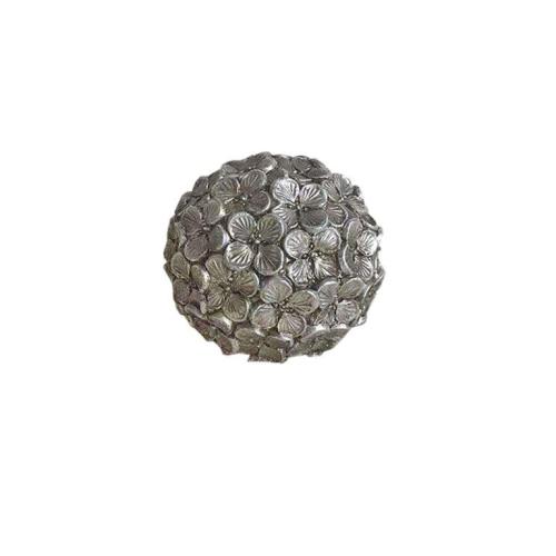 Διακοσμητική Μπάλα Κεραμική Ασημί Art Et Lumiere 11εκ. 10592 (Υλικό: Κεραμικό, Χρώμα: Ασημί ) - Art Et Lumiere - lumiere_10592