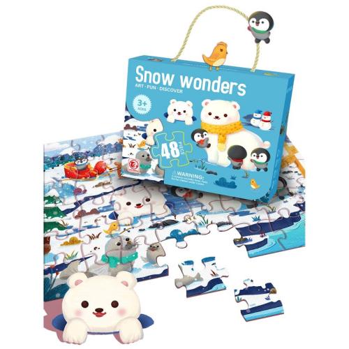 Παζλ 48τμχ Snow Wonders Σε Κουτί 23x7x18εκ. Toy Markt 69-1748 - Toy Markt - 69-1748