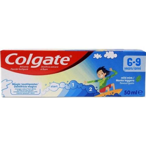 COLGATE Οδοντόκρεμα Παιδική με Γεύση Μέντα 6-9 Χρονών 50ML