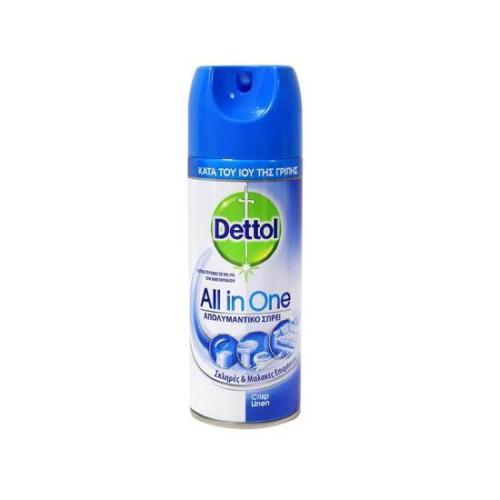 DETTOL Spray Crisp Linen Απολυμαντικό Αντιβακτηριδιακό Σπρέι 400 ml