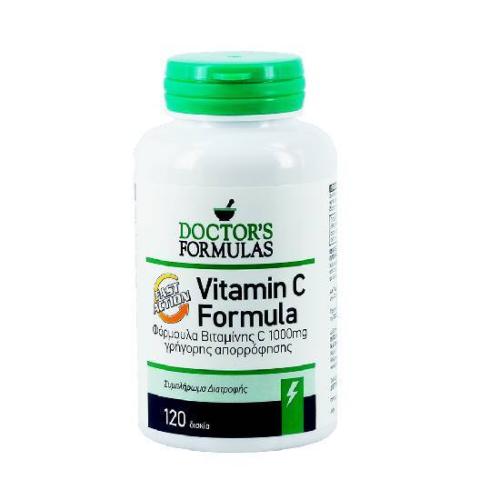 DOCTOR`S FORMULAS Vitamin C Fast Action 1000mg 120 ταμπλέτες