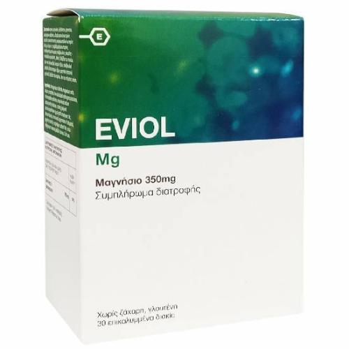 EVIOL Magnesium Συμπλήρωμα Διατροφής Μαγνησίου 350mg 30caps