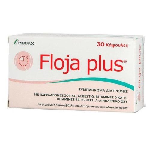 Floja Plus Συμπλήρωμα Διατροφής για την Αντιμετώπιση των Συμπτωμάτων της Εμμηνόπαυσης 30 caps