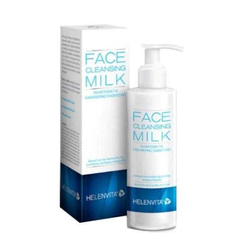 HELENVITA Face Cleansing Milk Γαλάκτωμα Καθαρισμού & Ντεμακιγιάζ Προσώπου Ματιών & Χειλιών 200ml