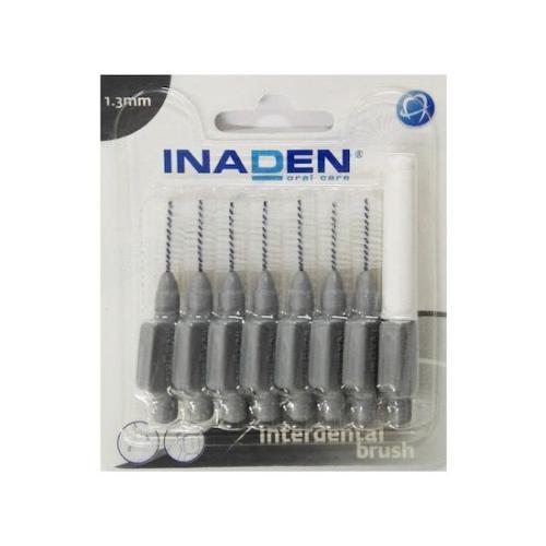 INADEN Interdental Brushes Μεσοδόντια Βουρτσάκια Γκρι 1,3mm 8 Τεμάχια