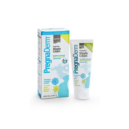 INTERMED Pregnaderm Protective Nipple Cream Κρέμα για την Αποτελεσματική Ενδυνάμωση και Περιποίηση των Θηλών για τη Προστασία τους Κατά τη Περίοδο του Θηλασμού 75ml