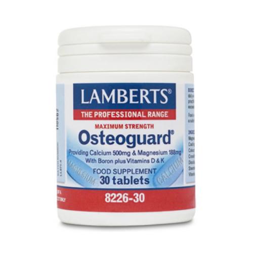 LAMBERTS Osteoguard Ασβέστιο & Μαγνήσιο σε αναλογία 2 για Υγιή Οστά 30tabs