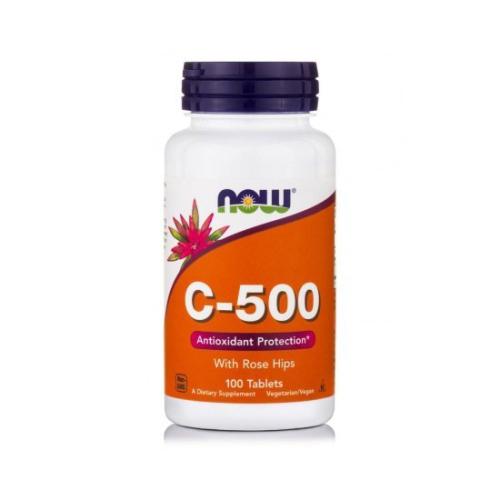 NOW FOODS Vitamin C 500mg WIth Rose Hip 100tabs