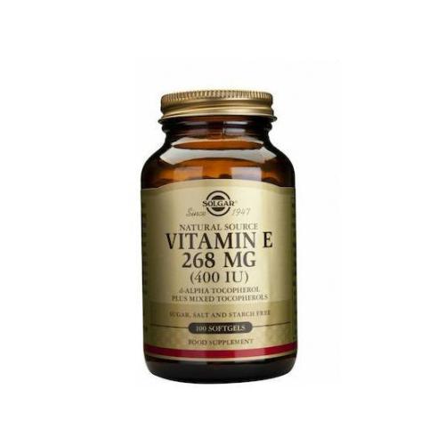 SOLGAR Natural Source Vitamin E 268mg (400 IU) 100 Softgels