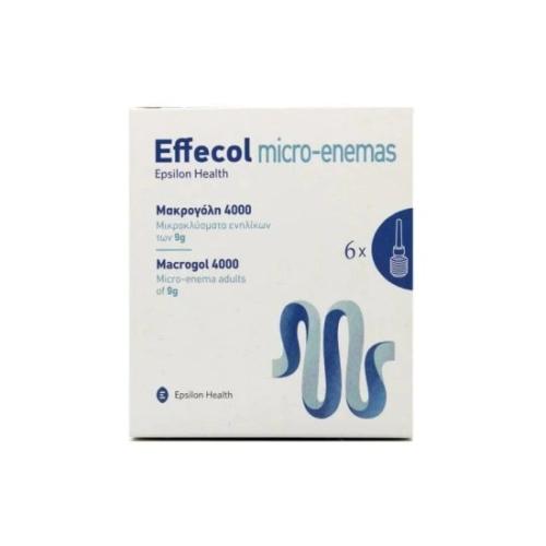 EPSILON HEALTH Effecol Micro-Enemas Macrogol 4000 6 x 9gr