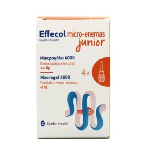 EPSILON HEALTH Micro-Enemas Junior Macrogol 4000 Παιδικά Μικροκλύσματα 4 x 6 g