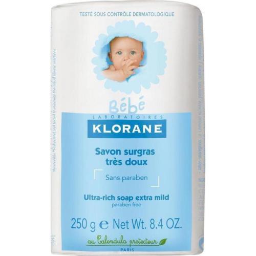 KLORANE Bebe Gentle Ultra-Rich Soap with Soothing Calendula for Normal Skin Ήπιο Υπερλιπιδικό Σαπούνι για Βρέφη & Παιδιά 250gr