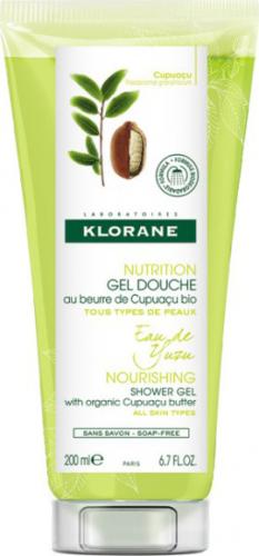 KLORANE Nourishing Shower Gel with Organic Cupuacu Butter & Eau De Yuzu Τζελ Ντους με Βούτυρο Cupuacu & Νερό Yuzu 200ml