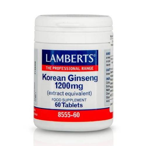 LAMBERTS Korean Ginseng 1.200mg 50 Ετών+ 60 tabs