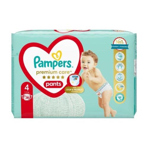 PAMPERS Premium care Pants No 4 9-15kg 38 τεμάχια