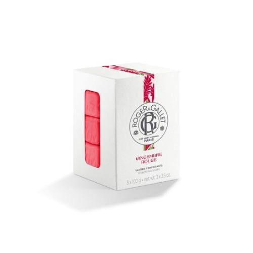 ROGER & GALLET Promo Gingembre Rouge Set Soap Αναζωογονητικά Σαπούνια 3x100gr