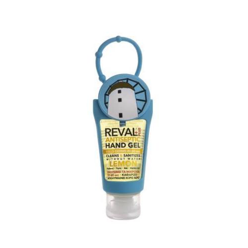 INTERMED Reval Hand Gel Lemon Windmill Blue Case Άμεση Αντιβακτηριδιακή Προστασία Χωρίς τη Χρήση Νερού 30ml