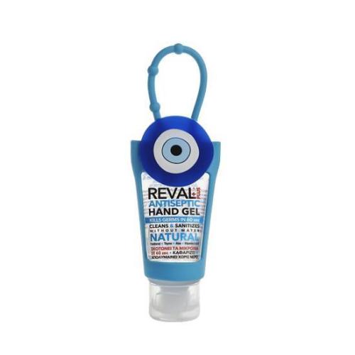 INTERMED Reval Hand Gel Natural Eye Blue Case Άμεση Αντιβακτηριδιακή Προστασία Χωρίς τη Χρήση Νερού 30ml