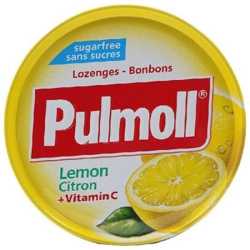 PULMOLL Vitamin C Καραμέλες χωρίς Γλουτένη Λεμόνι 45gr