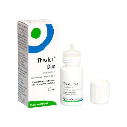 THEA PHARMA Thealoz Duo Οφθαλμικές Σταγόνες με Υαλουρονικό Οξύ για Ξηροφθαλμία 10ml