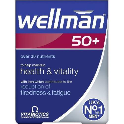VITABIOTICS Wellman 50+ 30 Ταμπλέτες
