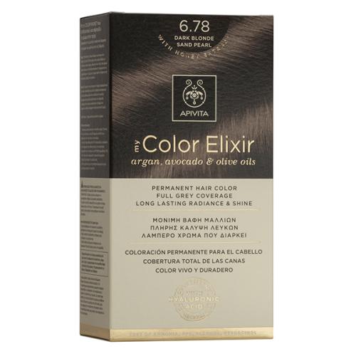 APIVITA My Color Elixir N6,78 Ξανθό Σκούρο Μπεζ Περλέ 50&75ml