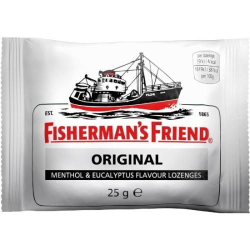 FISHERMAN'S Friend Original Καραμέλες Extra Strong Μινθόλη & Ευκάλυπτος 25gr