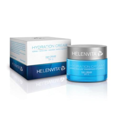HELENVITA Hydration Day Cream SPF15 Normal/Mixed Skin Ενυδατική Κρέμα Ημέρας για Κανονική/Μικτή Επιδερμίδα 50ml