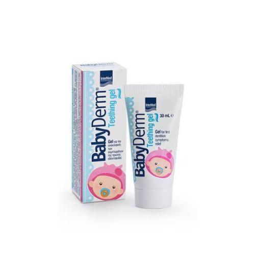 INTERMED Babyderm Teething gel Aνακούφιση των Συμπτωμάτων της Πρώτης Οδοντοφυΐας 30ml