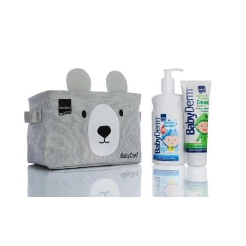INTERMED Promo Babyderm 2in1 Shampoo & Body Bath 300ml & Hydrating & Protective Cream 125ml & Καλάθι Αποθήκευσης 1 τεμάχιο