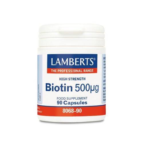 LAMBERTS Biotin 500mcg 90 κάψουλες