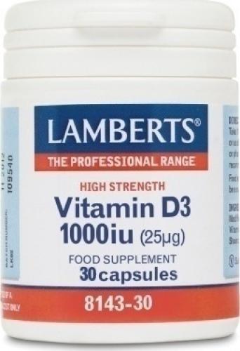 LAMBERTS Vitamin D3 1.000IU (25mg) 30caps