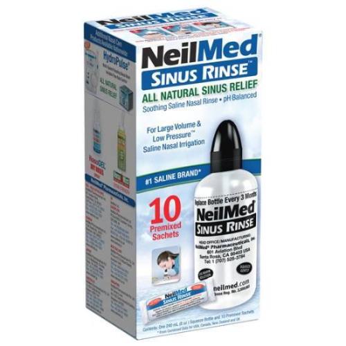 NEILMED Sinus Rinse Starter Kit Σύστημα Ρινικών Πλύσεων & Sinus Rinse 10 φακελάκια