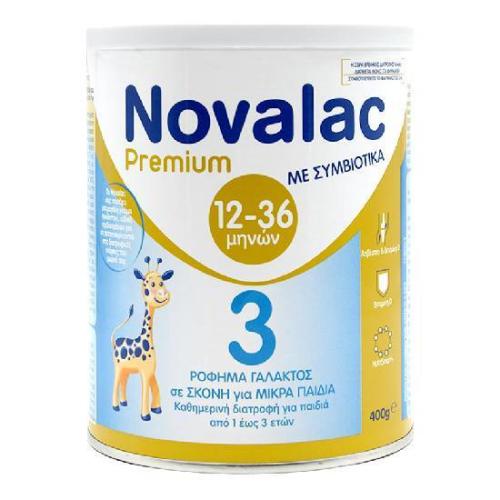 Novalac Γάλα σε Σκόνη Premium 3 12m+ Ουδέτερη Γεύση 400gr