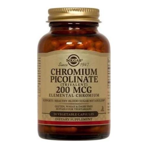 SOLGAR Chromium Picolinate 200mcg 90 Φυτικές Κάψουλες