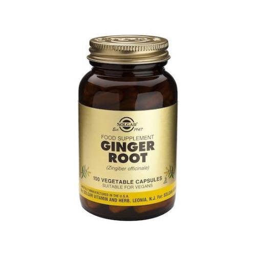 SOLGAR Ginger Root 520mg 100 Vegetable Capsules