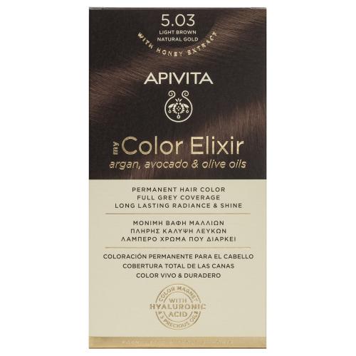 APIVITA My Color Elixir N5,03 Καστανό Ανοιχτό Φυσικό Μελί 50&75ml